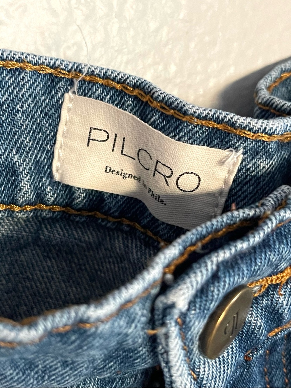 PILCRO Distressed Light Blue Denim Cutoff Shorts - Picture 4 of 7